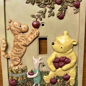REDUCED Winnie The Pooh switch plate cover